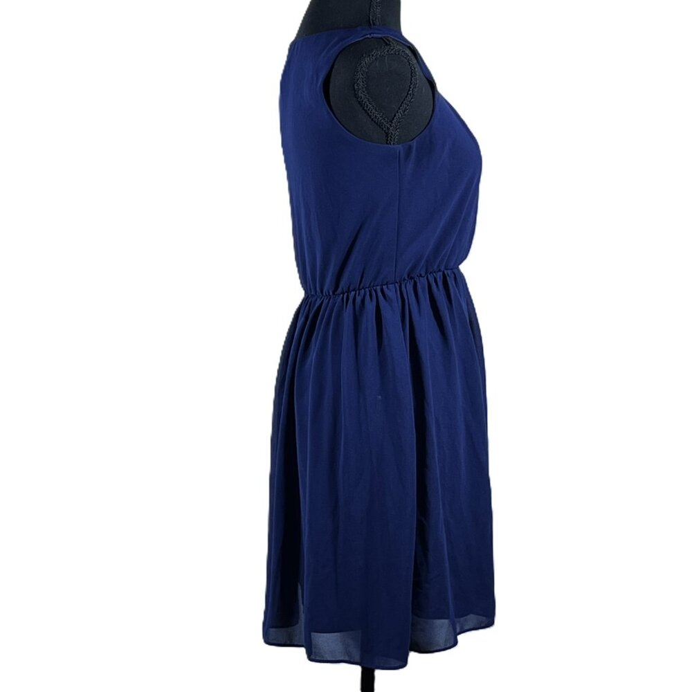 Navy Blue Fit & Flare Dress by "By & By", Extra Small - Picture 4 of 5